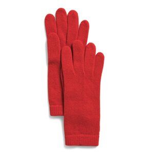 PORTOLANO Fire Red Cashmere Gloves